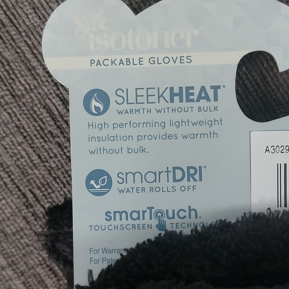 Isotoner SleekHeat Quilted pattern Gloves smarTouch® technology plush li… - Picture 8 of 12